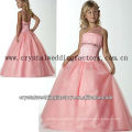 2013 hot sale one shoulder beaded ball gown skirt pink cheap little girl pageant dresses CWFaf5176